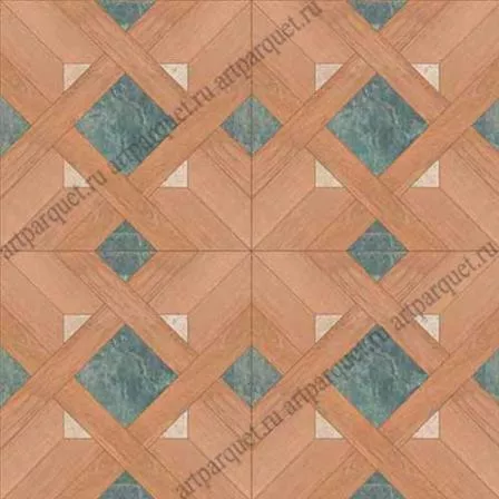 Модульный паркет Artparquet с камнем 9-025