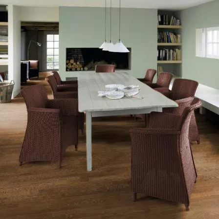 Паркетная доска Karelia Spice, Дуб Stonewashed Ebony, трехполосная